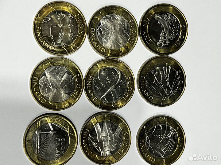 Набор монет 5 евро