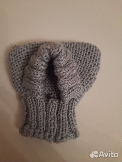 Шапочка шерстяная для мелких пород собак