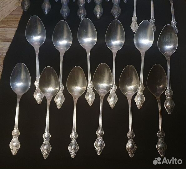Набор столовых приборов на 12 перс. мельхиор, СССР