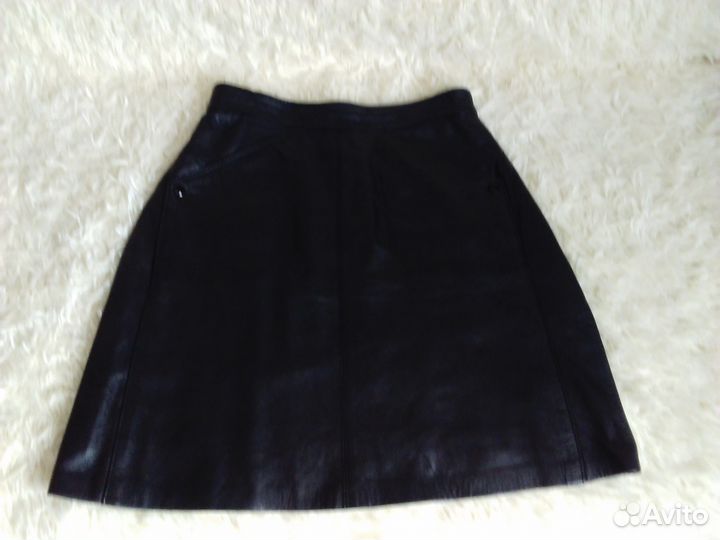 Юбка кожаная