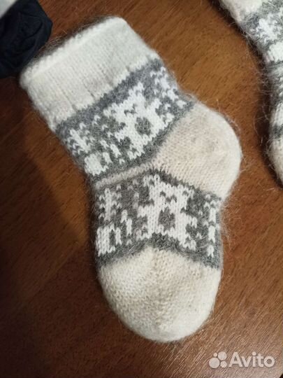 Носки пуховые на малыша