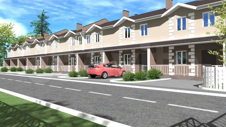 Таунхаус 93,5 м² на участке 1,5 сот.