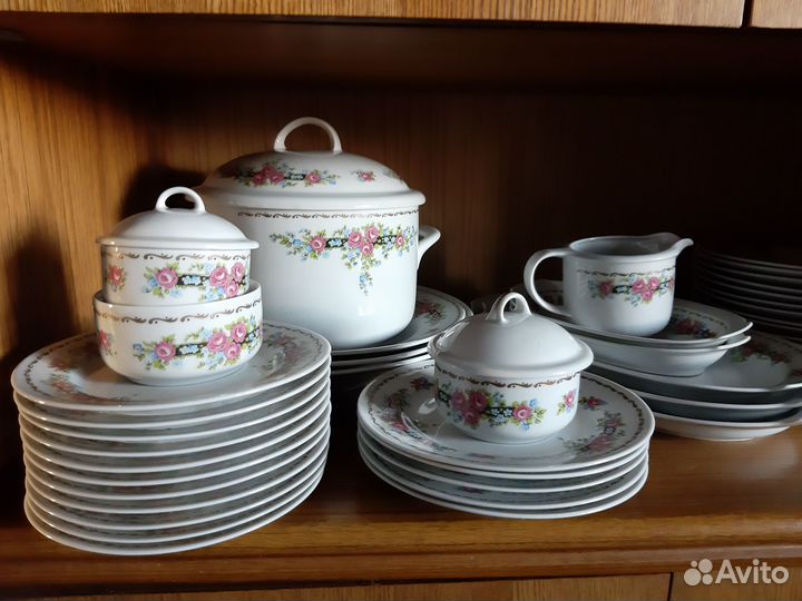 Столовый сервиз Ильменау гдр