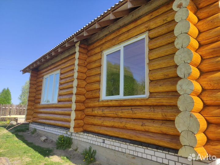 Шлифовка сруба