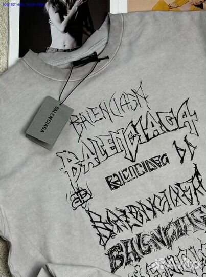 Женская футболка balenciaga (Арт.98558)