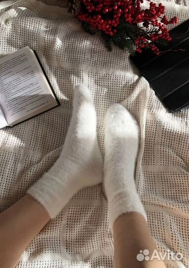 Носки теплые из меха норки