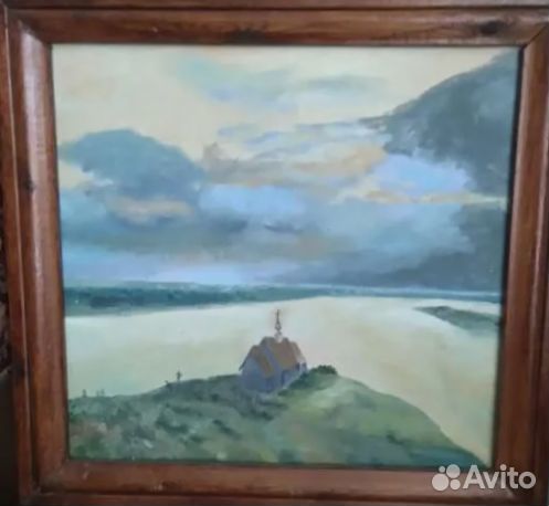 Над вечным покоем. Картина холст/масло