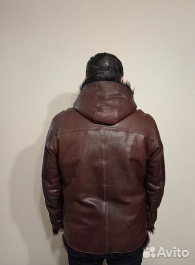 Кожаная куртка зимняя