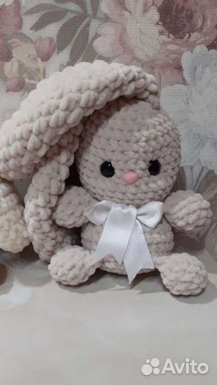 Зайчик плюшевый ручная работа