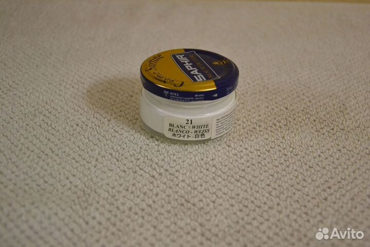 Крем для обуви Saphire Surfine, белый