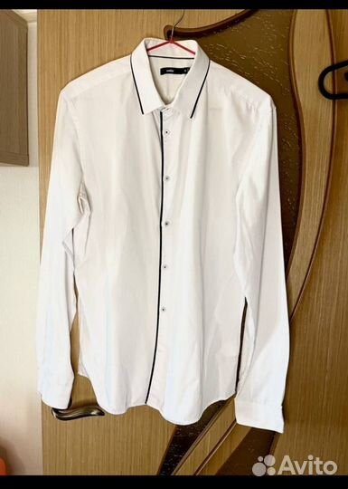 Мужская рубашка белая Celio 44 размер