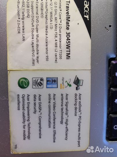 Acer travelmate 3045wtmi 12