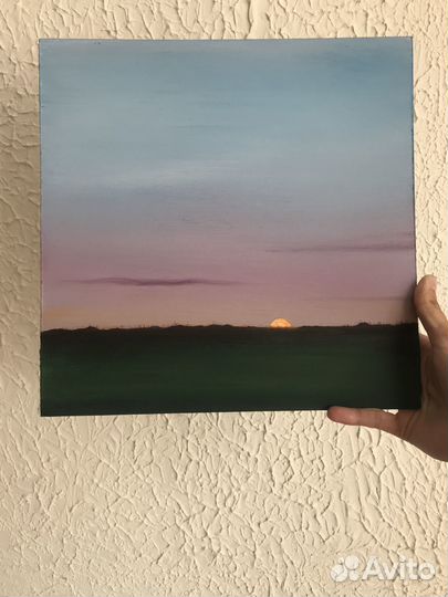 Картина маслом на холсте Летний пейзаж