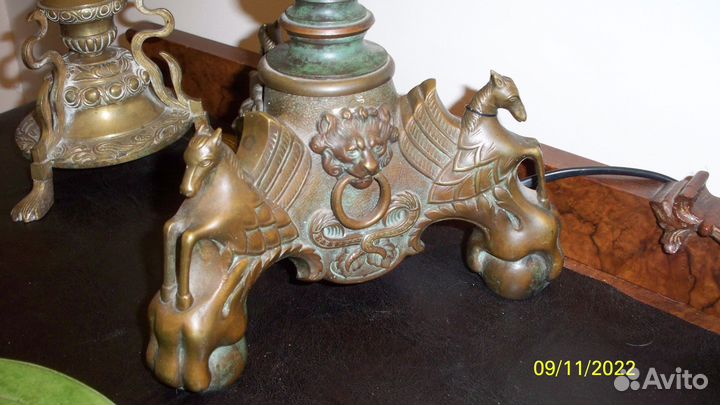 Лампа настольная антиквариат