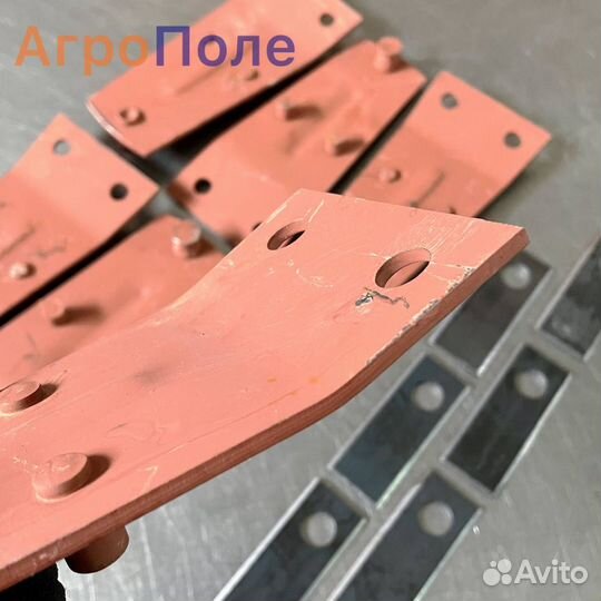 Комплект держателей и ножей. Косилка wirax, lisicki