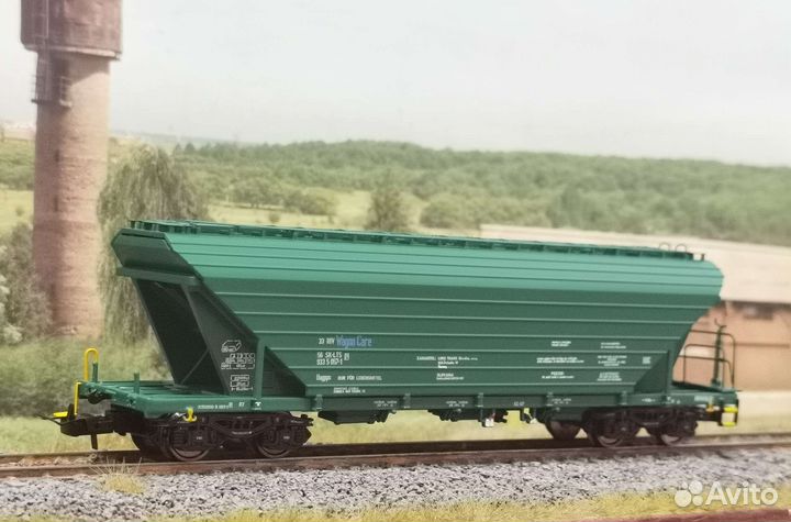 Железная дорога, хоперы 4х осные, 1/87, HO