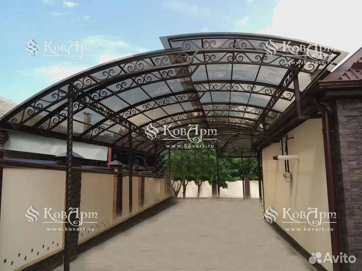 Кованые навесы с гарантией