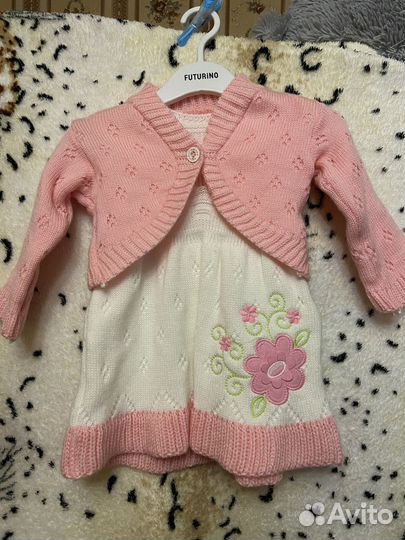 Платье детское теплое