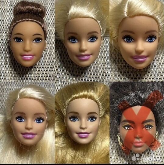 Лот кукольных голов