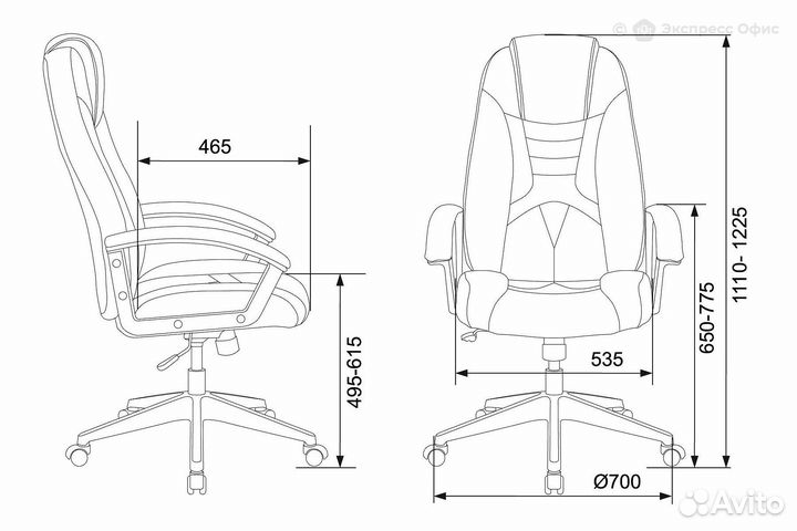 Кресло игровое Zombie 8 blue