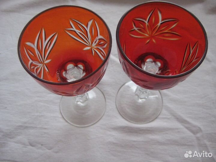 Фужеры хрусталь Чехия