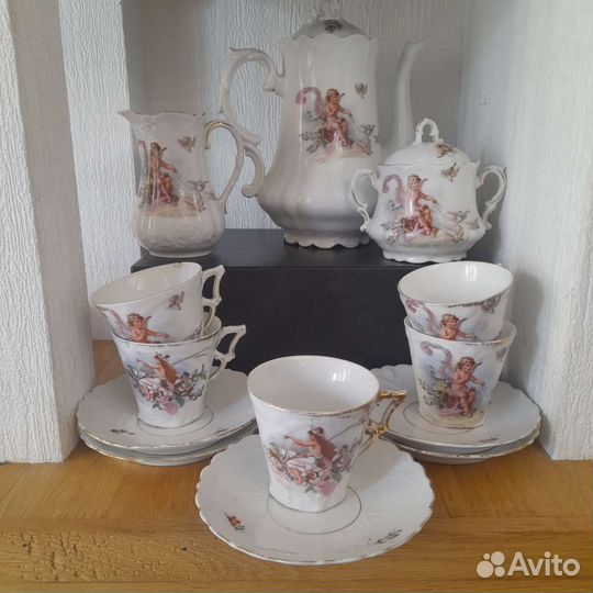 Антикварный чайный сервиз от Карла Тильша.Германия