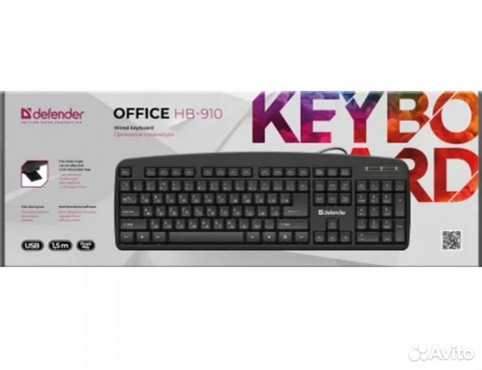 Клавиатура Defender Office HB-910 Black (45910)