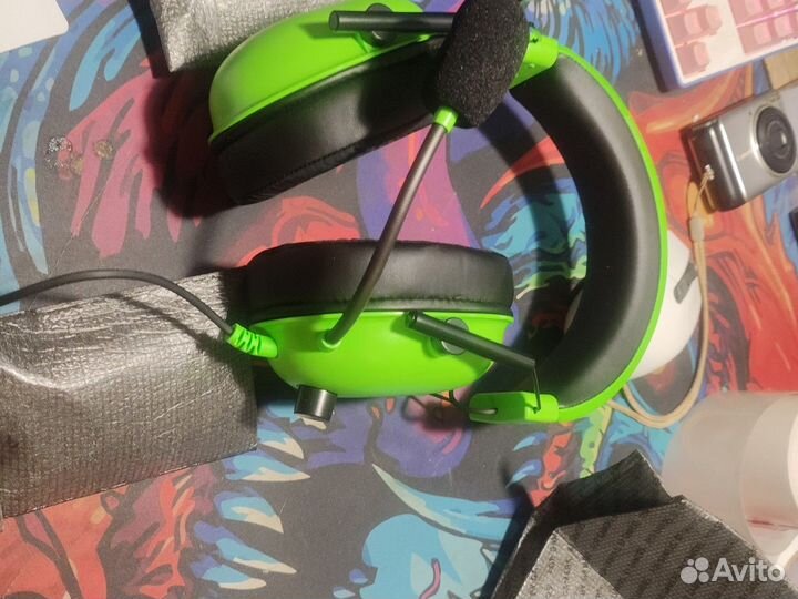 Razer Наушники проводные с микрофоном, зеленый