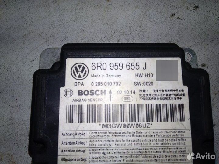 Блок управления AIR BAG Volkswagen Polo MK5