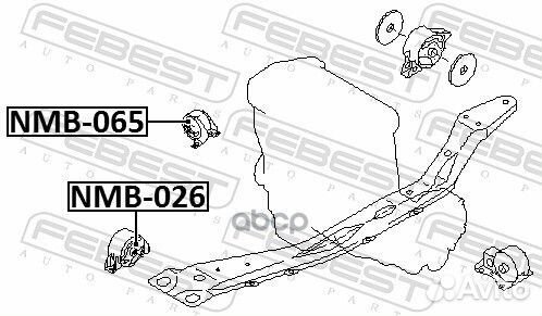 Сайлентблок подушки двигателя перед nissan