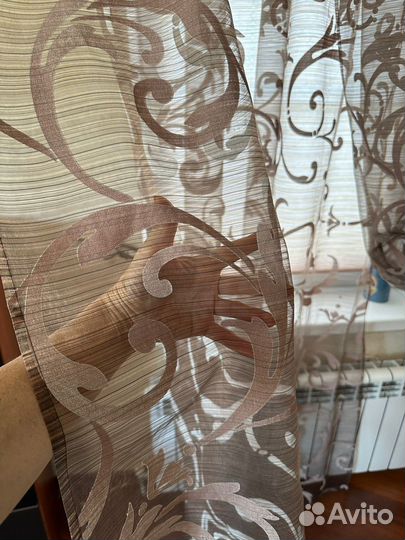 Готовые шторы 2,5 х 1,5 м люкс гостиная кухня