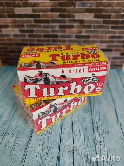 Жевательная резинка Турбо turbo с вкладышами