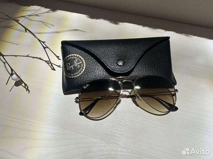 Солнцезащитные очки оригинал авиаторы ray ban