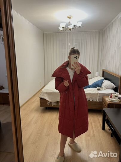 Пуховик женский оверсайз