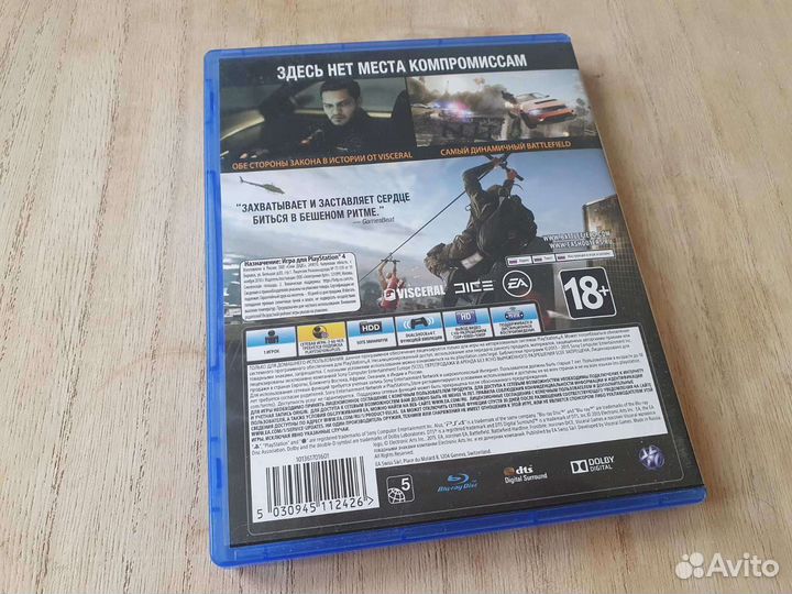 Игра диск Battlefield Hardline PS4 PS5