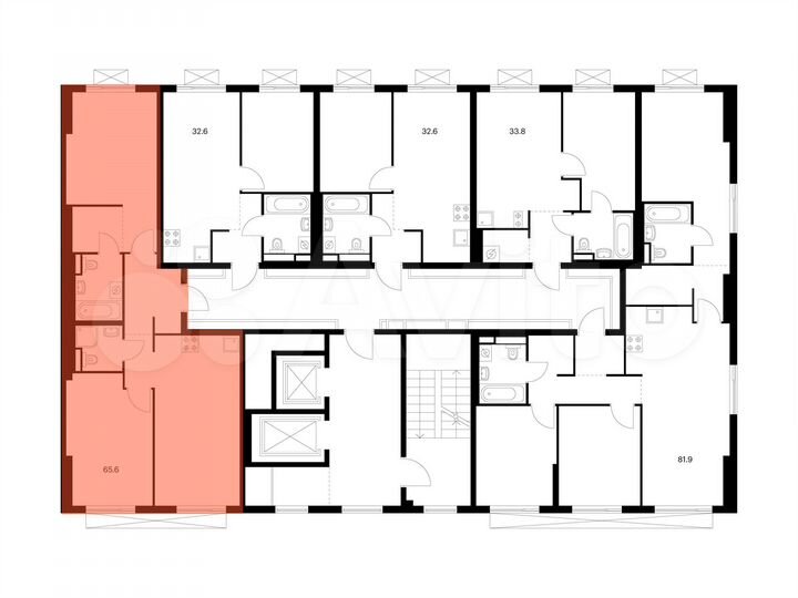 2-к. квартира, 65,6 м², 4/11 эт.