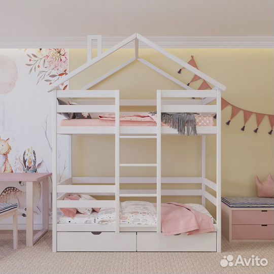 Детская кровать двухъярусная Особая