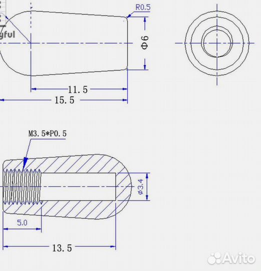 Ручка переключателя звукоснимателей электрогитары