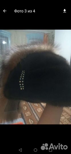 Шапка норковая женская