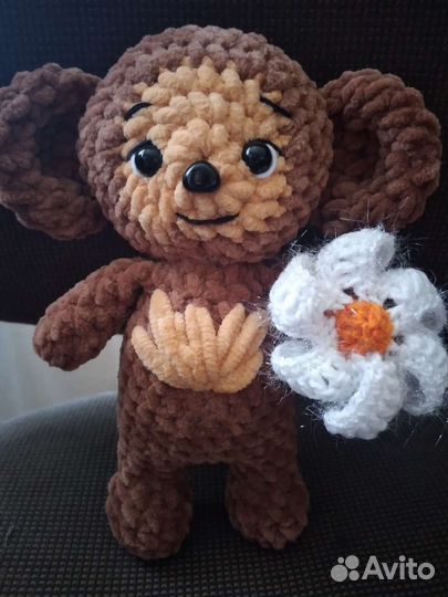 Чебурашка вязаная игрушка