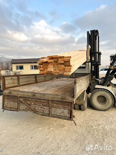 Доска обрезная, брус 100х100х6000