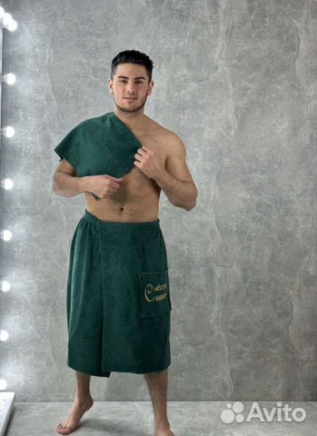 Банный набор килт мужской + полотенце