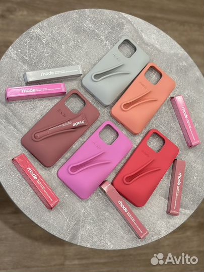 Rhode чехол и блеск 15 pro max