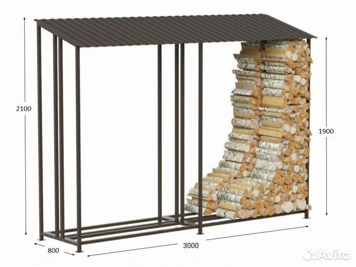 Дровница большая