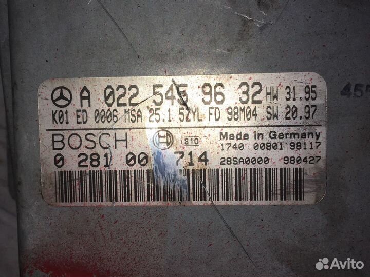 Эбу A0225459632 Mercedes W202 2.5D