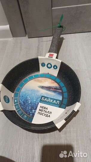 Сковорода литая Нева Металл Посуда Байкал 24 см