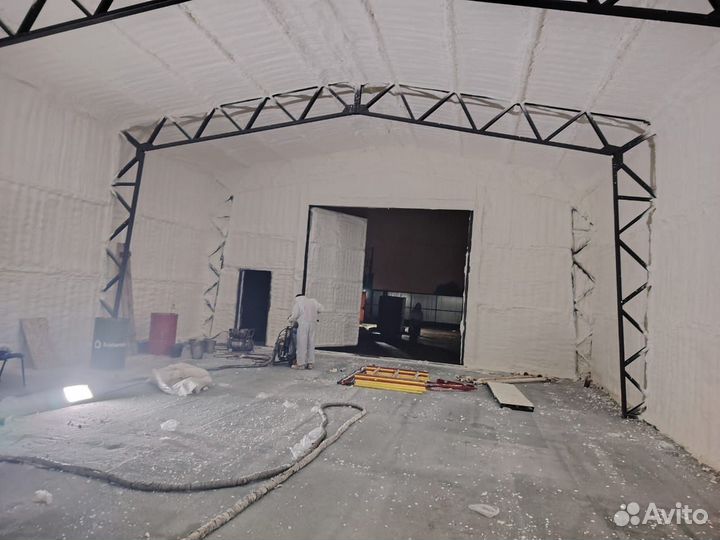 Утепление ангаров пенополиуретаном