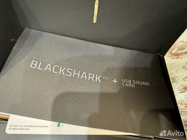 Наушники razer blackshark v2 + usb sound card