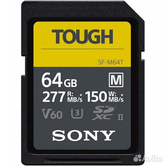 Защищенная карта Sony 64GB SF-M Tough UHS-II sdxc