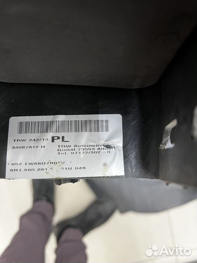 Крышка Airbag VW Polo 5